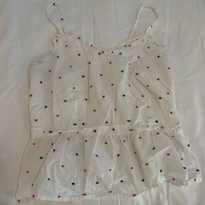 Red White and Blue Flowy tank top size Small